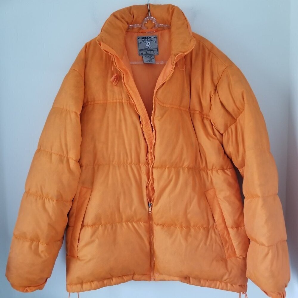 Steve Barrys Sz L Mens Jacket Outdoor Hooded Warm Goose Down Feather Puffer Coat